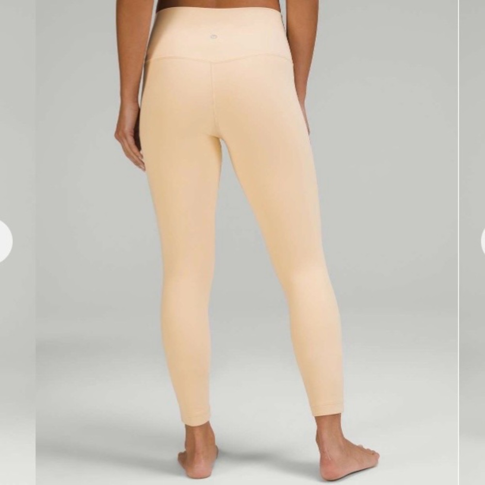 Lululemon Align High-Rise Pant 25" Prosecco size 2 tan beige lined like new